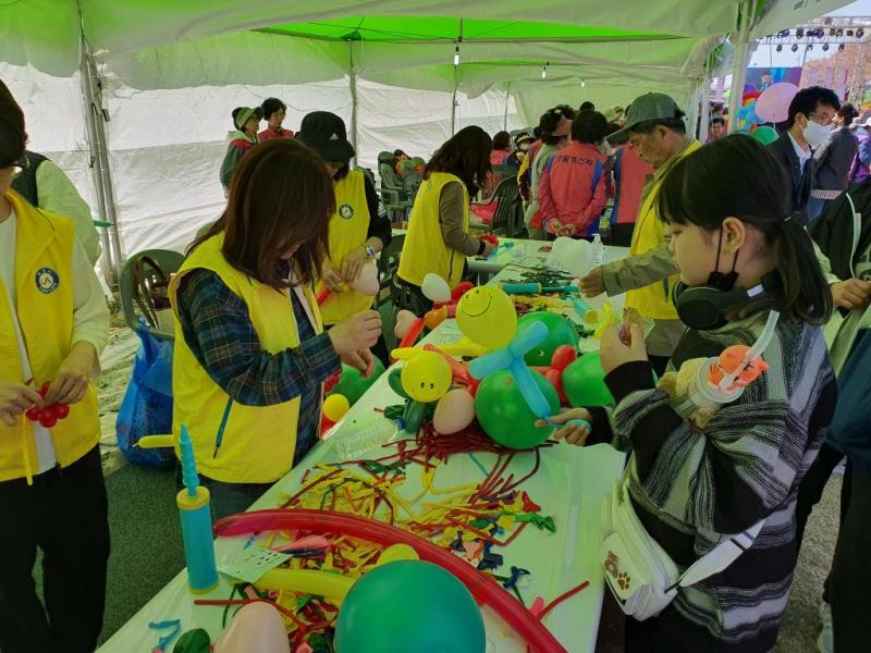 해미벚꽃축제 전문봉사 진행